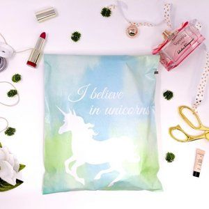 20 Pcs Blue/Green Unicorn Poly Mailers 10"x13" - No Padding